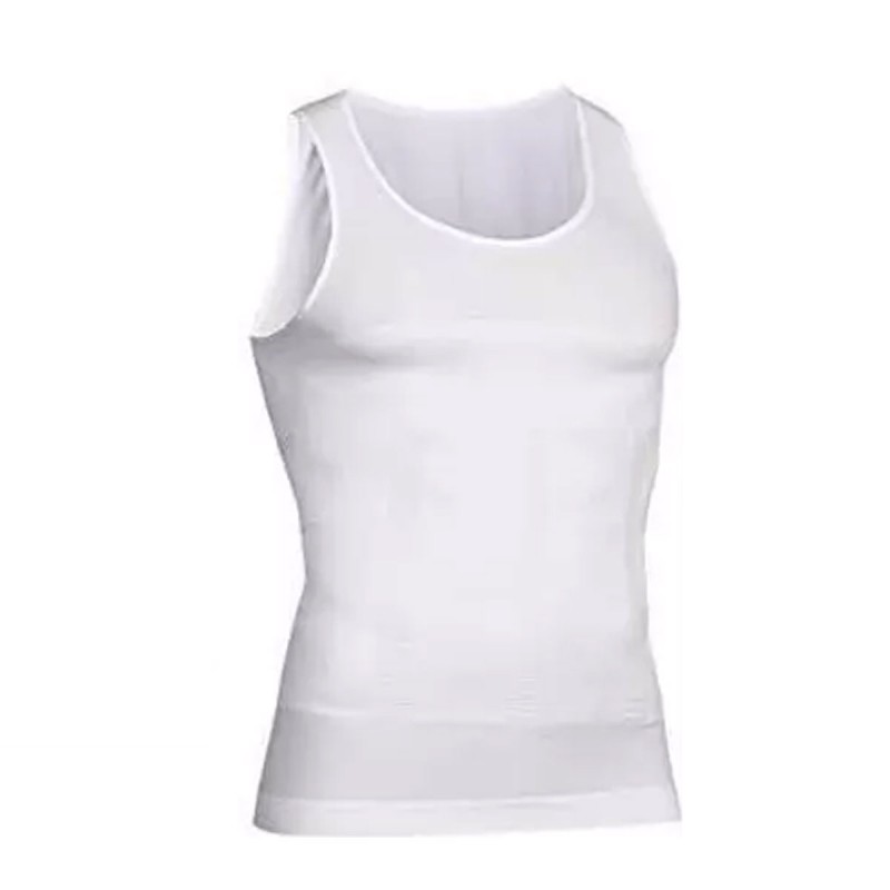 ⁦شباح للتنحيف وتشكيل الجسم للرجال لون أبيض - Shaper Slimming Undershirt⁩ - الصورة ⁦1⁩