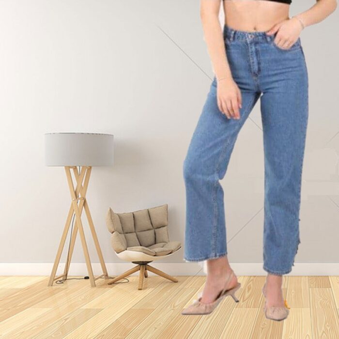 10324590_67db81034c464 بنطلون جينز ازرق فاتح - الصورة 1