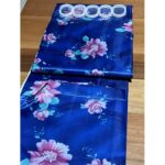 ⁦ستارة حمام ملونة بوليستر قياس180*170ازرق⁩ - الصورة ⁦3⁩