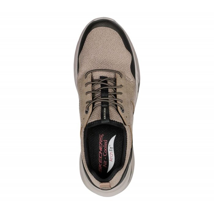 ⁦حذاء سكيتشرز ارتش فيت ارفان-جيرمن للرجال لون بيج - Skechers Men's Arch Fit Orvan - Germain Shoes⁩ - الصورة ⁦3⁩