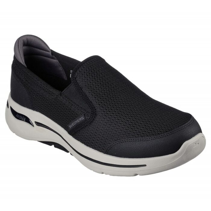 ⁦حذاء سكيتشرز جو ووك ارتش فيت روبست كمفورت للرجال لون أسود - Skechers Men's GO WALK Arch Fit - Robust Comfort Shoes⁩ - الصورة ⁦2⁩
