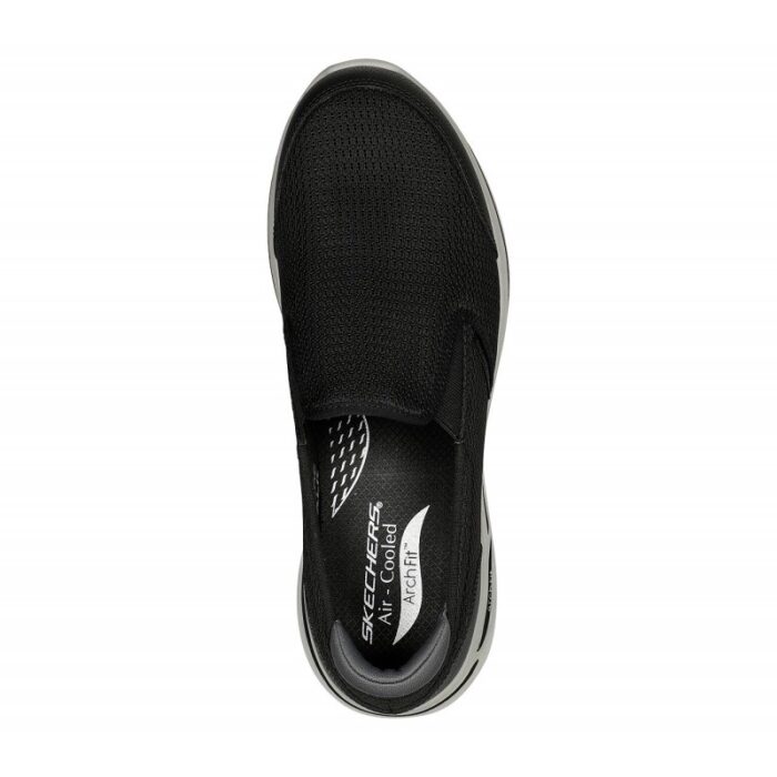 ⁦حذاء سكيتشرز جو ووك ارتش فيت روبست كمفورت للرجال لون أسود - Skechers Men's GO WALK Arch Fit - Robust Comfort Shoes⁩ - الصورة ⁦3⁩