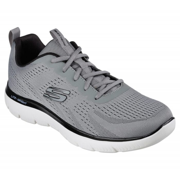 ⁦حذاء سكيتشرز سميتس سبورت للرجال لون رمادي - Skechers Men's Summits Sport Shoes⁩ - الصورة ⁦2⁩