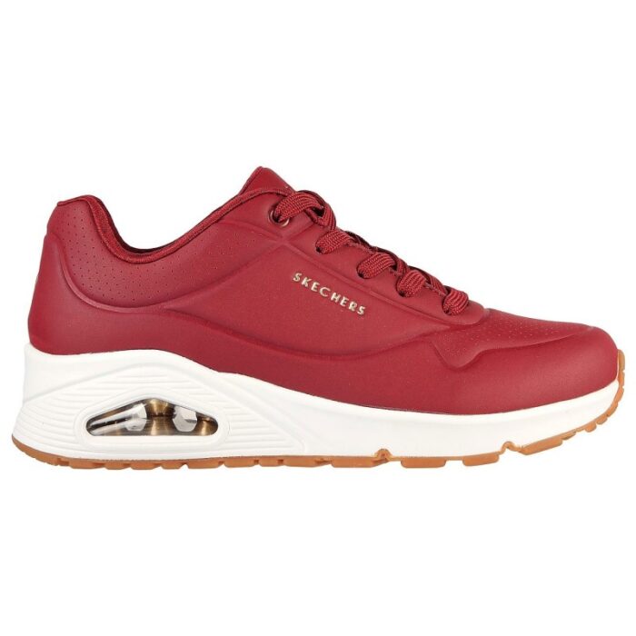 ⁦حذاء سكيتشرز أونو – ستاند اون اير للنساء لون أحمر - Skechers Women's Uno - Stand on Air Shoes⁩ - الصورة ⁦2⁩