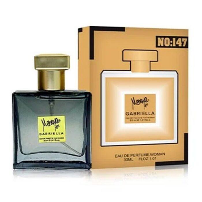 10325173_67db82a26fa8f عطر ميني جابريلا برائحة جابريلا تشانيل من ميموا للنساء سعة 30 مل - mini Gabriella No: 147 EDT By Memwa For Women 30 ML - الصورة 1
