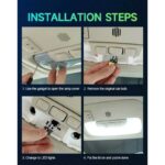 ضوء سيارة T10 يحتوي على 8 ليد ساطع