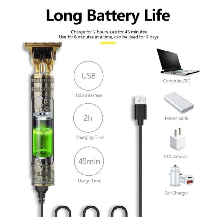 ⁦ماكنة حلاقة شحن مع رؤوس⁩ - الصورة ⁦4⁩