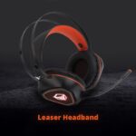 سماعة رأس سلكية من ميشن لون اسود-Meetion Backlit Gaming Headset with Mic - MT-HP020