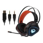 ⁦سماعة رأس سلكية من ميشن لون اسود-Meetion Backlit Gaming Headset with Mic - MT-HP020⁩ - الصورة ⁦7⁩
