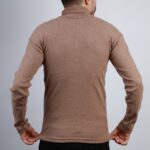 ⁦بلوزة شبابية جولف قطن بني⁩ - الصورة ⁦4⁩