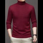 ⁦بلوزة شبابية جولف قطن خمري⁩ - الصورة ⁦2⁩