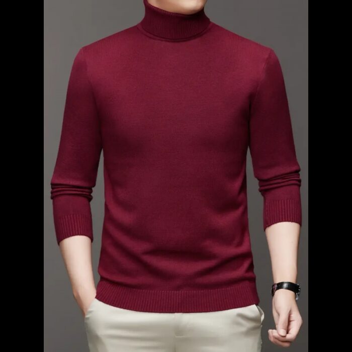 ⁦بلوزة شبابية جولف قطن خمري⁩ - الصورة ⁦2⁩