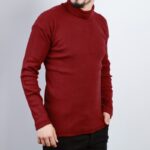 ⁦بلوزة شبابية جولف قطن خمري⁩ - الصورة ⁦6⁩