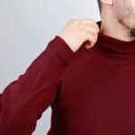 ⁦بلوزة شبابية جولف قطن خمري⁩ - الصورة ⁦8⁩