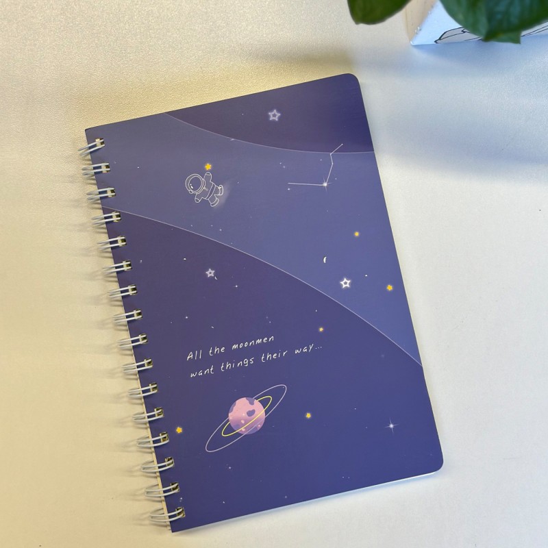 ⁦دفتر نوت سلك لون بنفسجي غامق⁩ - الصورة ⁦1⁩