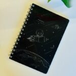 دفتر نوت سلك لون أسود