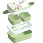 ⁦حافظة طعام طبقات - لون أخضر⁩ - الصورة ⁦3⁩