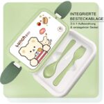 ⁦حافظة طعام طبقات - لون أخضر⁩ - الصورة ⁦4⁩