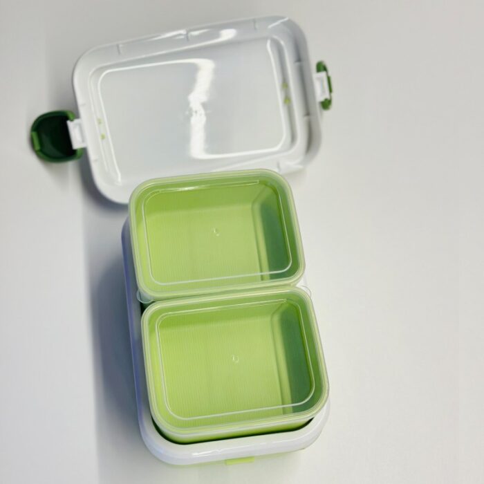 ⁦حافظة طعام طبقات - لون أخضر⁩ - الصورة ⁦8⁩