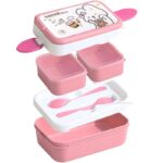 ⁦حافظة طعام طبقات - لون زهري⁩ - الصورة ⁦3⁩