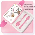 ⁦حافظة طعام طبقات - لون زهري⁩ - الصورة ⁦4⁩