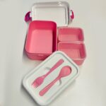 ⁦حافظة طعام طبقات - لون زهري⁩ - الصورة ⁦8⁩