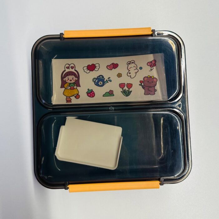 ⁦حافظة طعام مع قاطع متحرك - لون كحلي⁩ - الصورة ⁦7⁩