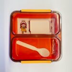 ⁦حافظة طعام مع قاطع متحرك - لون برتقالي⁩ - الصورة ⁦4⁩