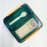 ⁦حافظة طعام مع قاطع متحرك - لون أخضر⁩ - الصورة ⁦3⁩