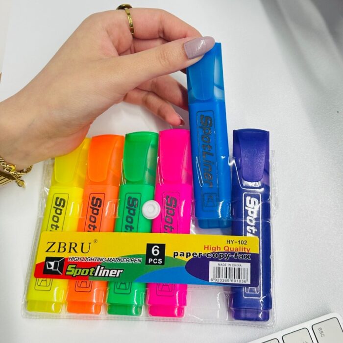⁦قلم تعليم هايلايتر طقم 1/6⁩ - الصورة ⁦4⁩