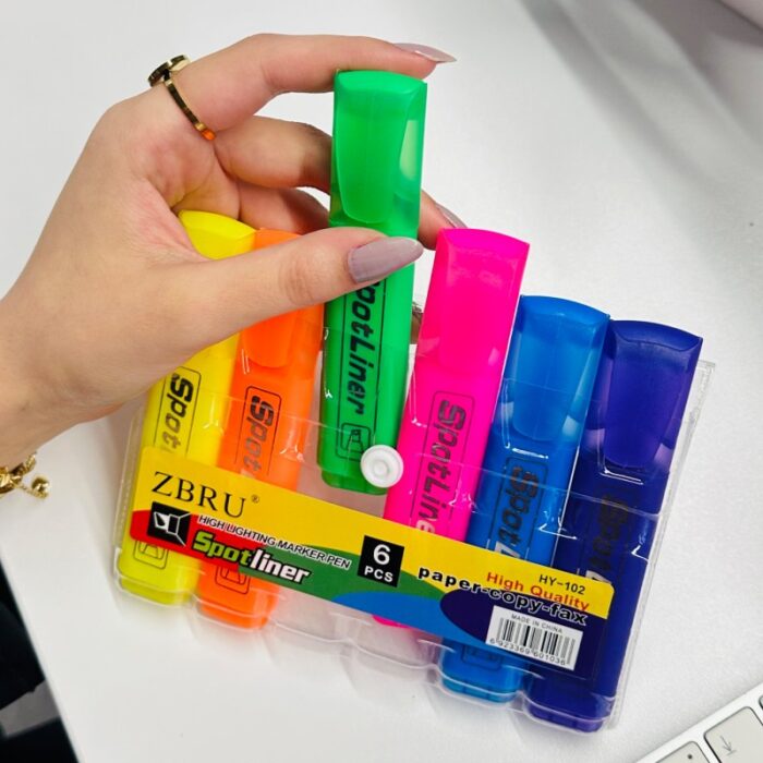 ⁦قلم تعليم هايلايتر طقم 1/6⁩ - الصورة ⁦5⁩