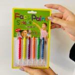 ⁦ألوان وجه قلم فسفوري كرت 1/6⁩ - الصورة ⁦4⁩