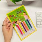 ⁦ألوان وجه قلم فسفوري كرت 1/6⁩ - الصورة ⁦5⁩