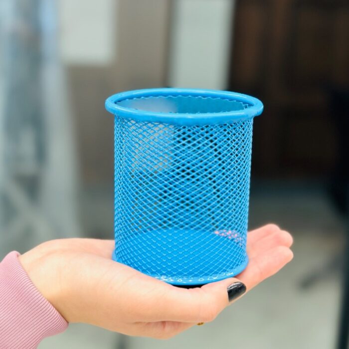 ⁦علبة أقلام حديد لون أزرق⁩ - الصورة ⁦3⁩