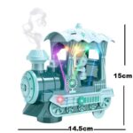 ⁦لعبة قطار مع دخان حجم صغير لون أزرق⁩ - الصورة ⁦3⁩