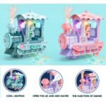 ⁦لعبة قطار مع دخان حجم صغير لون أزرق⁩ - الصورة ⁦4⁩