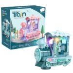 ⁦لعبة قطار مع دخان حجم صغير لون أزرق⁩ - الصورة ⁦5⁩