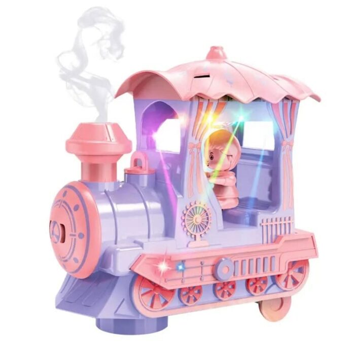 ⁦لعبة قطار مع دخان حجم صغير لون بنفسجي⁩ - الصورة ⁦2⁩