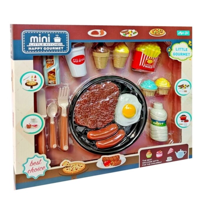 ⁦لعبة مجموعة طعام بيض مع لحمة⁩ - الصورة ⁦1⁩