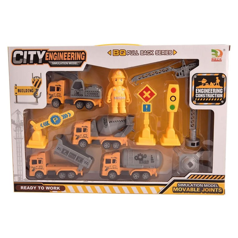 ⁦لعبة مجموعة شاحنات حجم وسط⁩ - الصورة ⁦1⁩