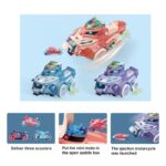 لعبة قارب يضرب دراجات لون بنفسجي