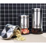 ⁦طقم 3 سكريات زجاج مع ستيل⁩ - الصورة ⁦2⁩