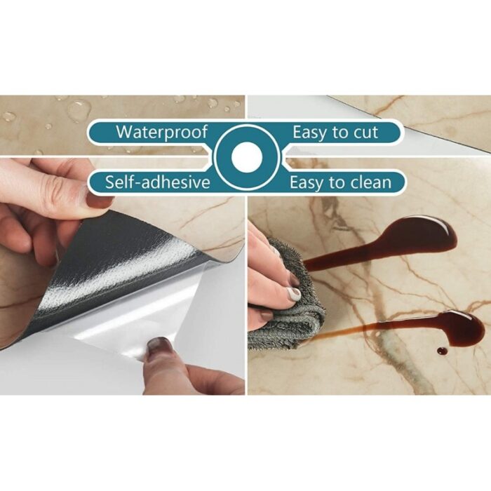 ⁦ورق جدران رخام بيج 60*30 سم⁩ - الصورة ⁦2⁩