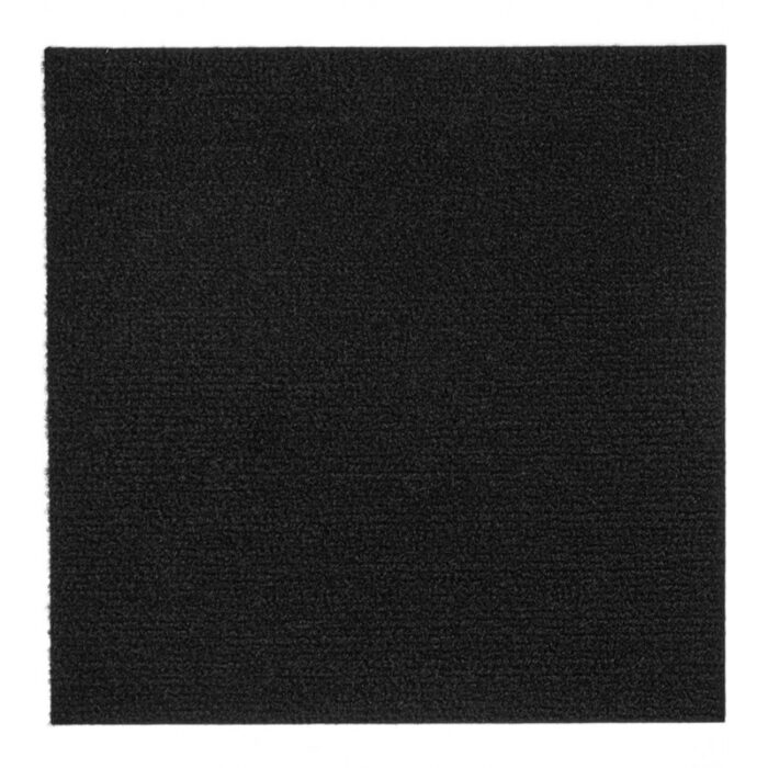 ⁦بلاط سجاد قابل للتقشير واللصق متعدد الاستعمالات أسود حجم 60*60سم⁩ - الصورة ⁦3⁩