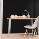 ⁦بلاط سجاد قابل للتقشير واللصق متعدد الاستعمالات أسود حجم 60*60سم⁩ - الصورة ⁦5⁩