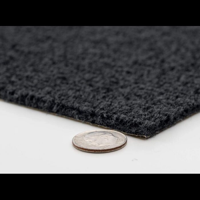 ⁦بلاط سجاد قابل للتقشير واللصق متعدد الاستعمالات أسود حجم 60*60سم⁩ - الصورة ⁦6⁩