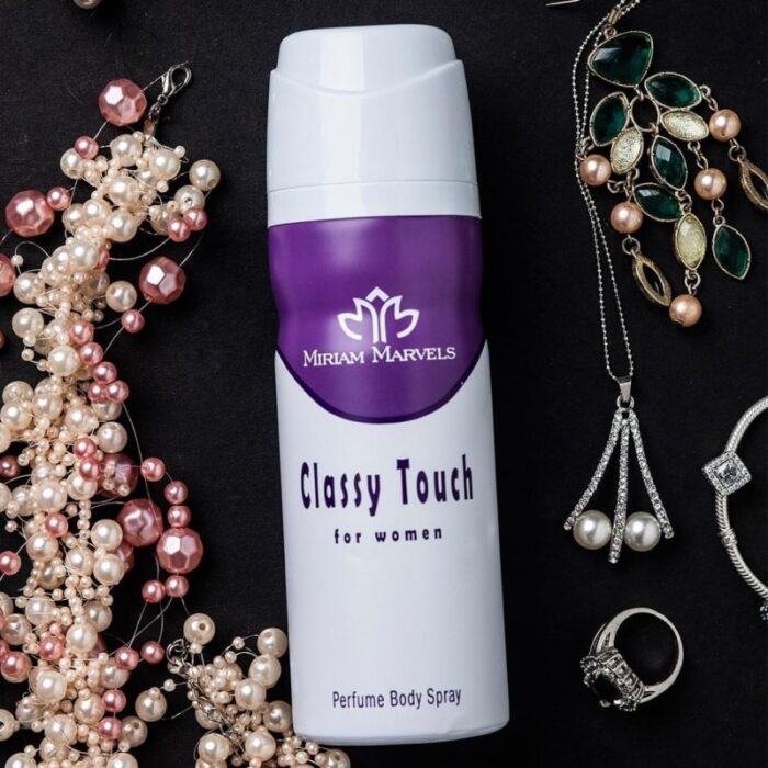 ⁦بخاخ معطر للجسم كلاسي تش من مريام مارفلز للنساء حجم 200 مل – CLASSY TOUCH Body Spray by Miriam Marvels for Women 200Ml⁩ - الصورة ⁦1⁩