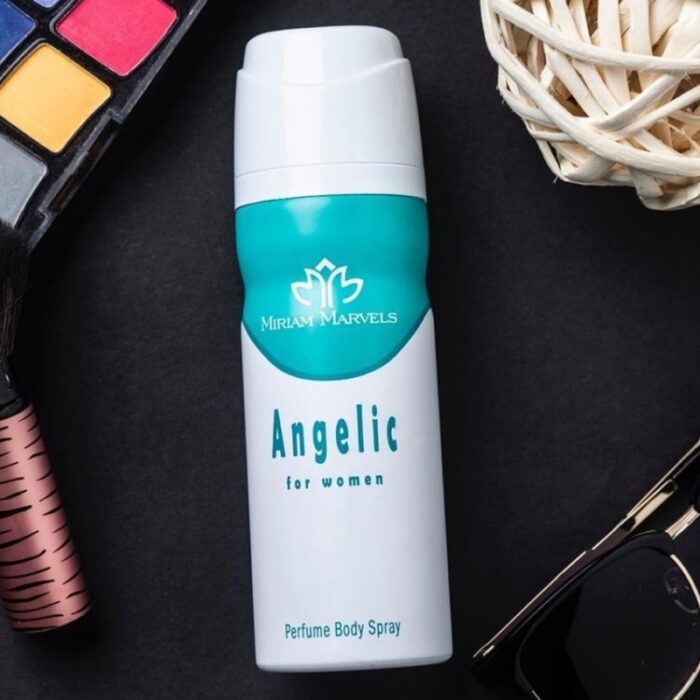 ⁦بخاخ معطر للجسم انجليك من مريام مارفلز للنساء حجم 200 مل - ANGELIC Body Spray by Miriam Marvels for Women 200Ml⁩ - الصورة ⁦2⁩