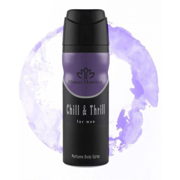 10325671_67db84021bc30 بخاخ معطر للجسم تشايل اند ثريلد من مريام مارفلز للرجال حجم 200 مل – CHILL AND THRILL Body Spray by Miriam Marvels for Men 200Ml - الصورة 1