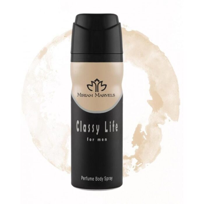 10325675_67db8403c728e بخاخ معطر للجسم كلاسي لايف من مريام مارفلز للرجال حجم 200 مل – CLASSY LIFE Body Spray by Miriam Marvels for Men 200Ml - الصورة 1